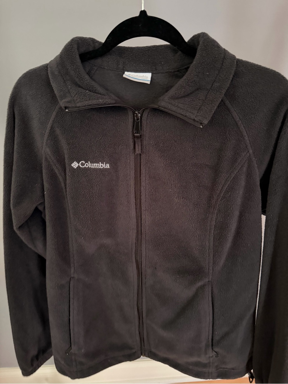 Columbia Black Full-Zip Kids Fleece Jacket